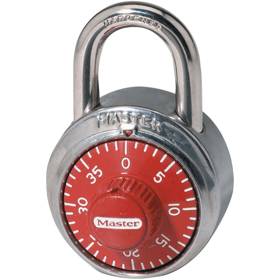 MasterLock 1504D Combination Padlock (Red) | Masterlock by KHM Megatools Corp. MasterLock 1504D Combination Padlock (Red) | Masterlock by KHM Megatools Corp.